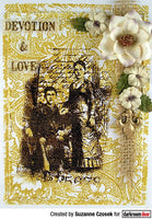 Darkroom Door Stamp Background - Flower Garden
