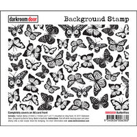 Darkroom Door Stamp Background - Butterflies