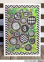 Darkroom Door Stamp Collage - Arty Circles
