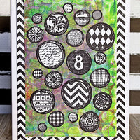 Darkroom Door Stamp Collage - Arty Circles