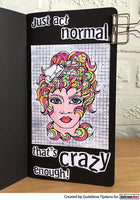 Darkroom Door Stamp Line Art - Crafty Lady
