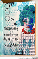 Darkroom Door Stamp Line Art - Crafty Lady
