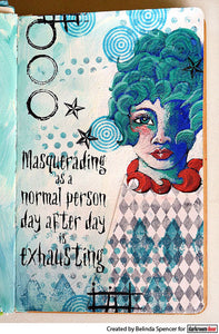 Darkroom Door Stamp Line Art - Crafty Lady