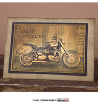 Darkroom Door Stamp Photo - Motorcycle
