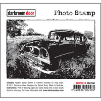 Darkroom Door Stamp Photo - Old Car
