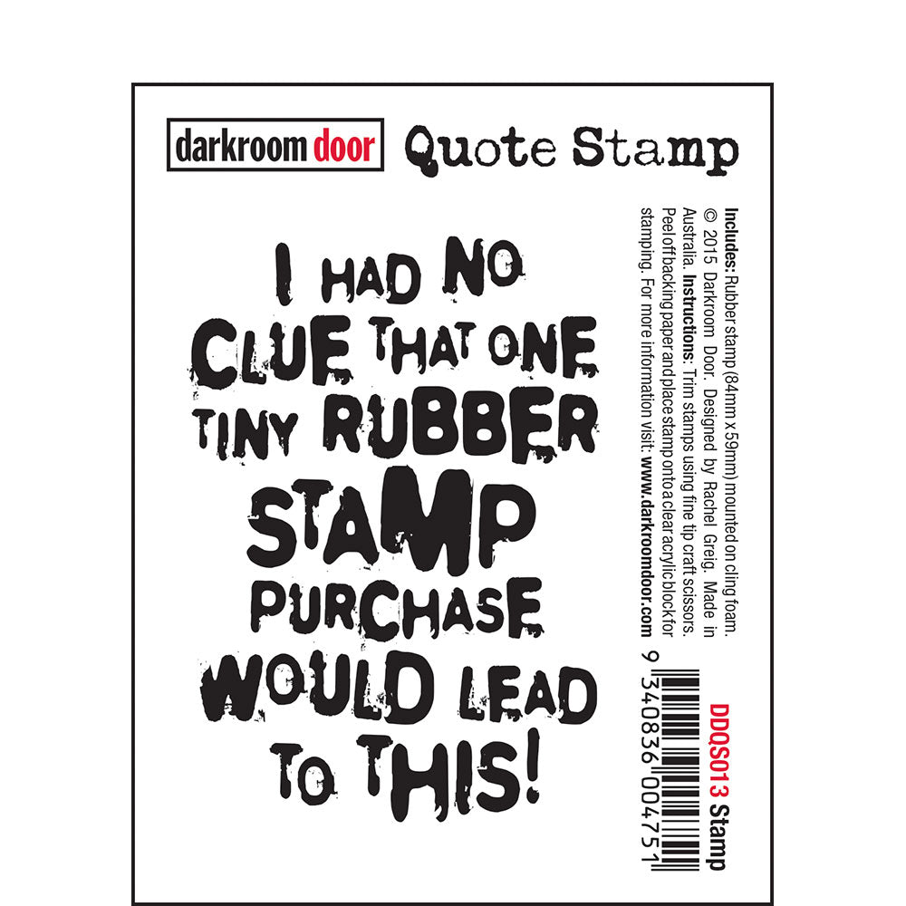 Darkroom Door Stamp Quote - Stamp