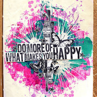 Darkroom Door Stamp Quote - Happy