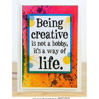 Darkroom Door Stamp Quote - Being Creative