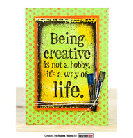 Darkroom Door Stamp Quote - Being Creative
