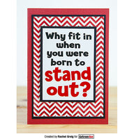 Darkroom Door Stamp Quote - Stand Out

