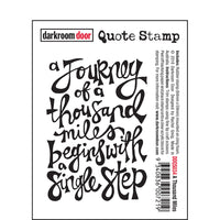 Darkroom Door Stamp Quote - A Thousand Miles
