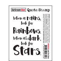 Darkroom Door Stamp Quote - Look for Stars
