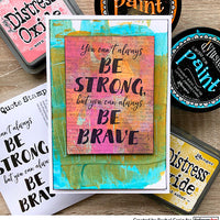 Darkroom Door Stamp Quote - Be Brave