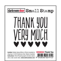 Darkroom Door Stamp Small - Thank You