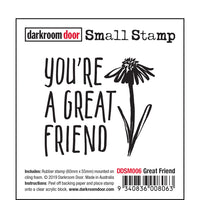 Darkroom Door Stamp Small - Great Friend
