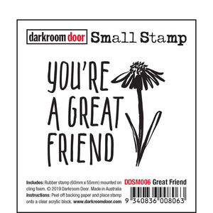 Darkroom Door Stamp Small - Great Friend