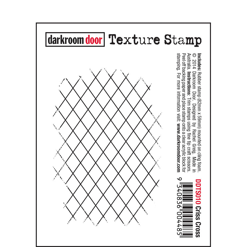 Darkroom Door Stamp Texture - Criss Cross