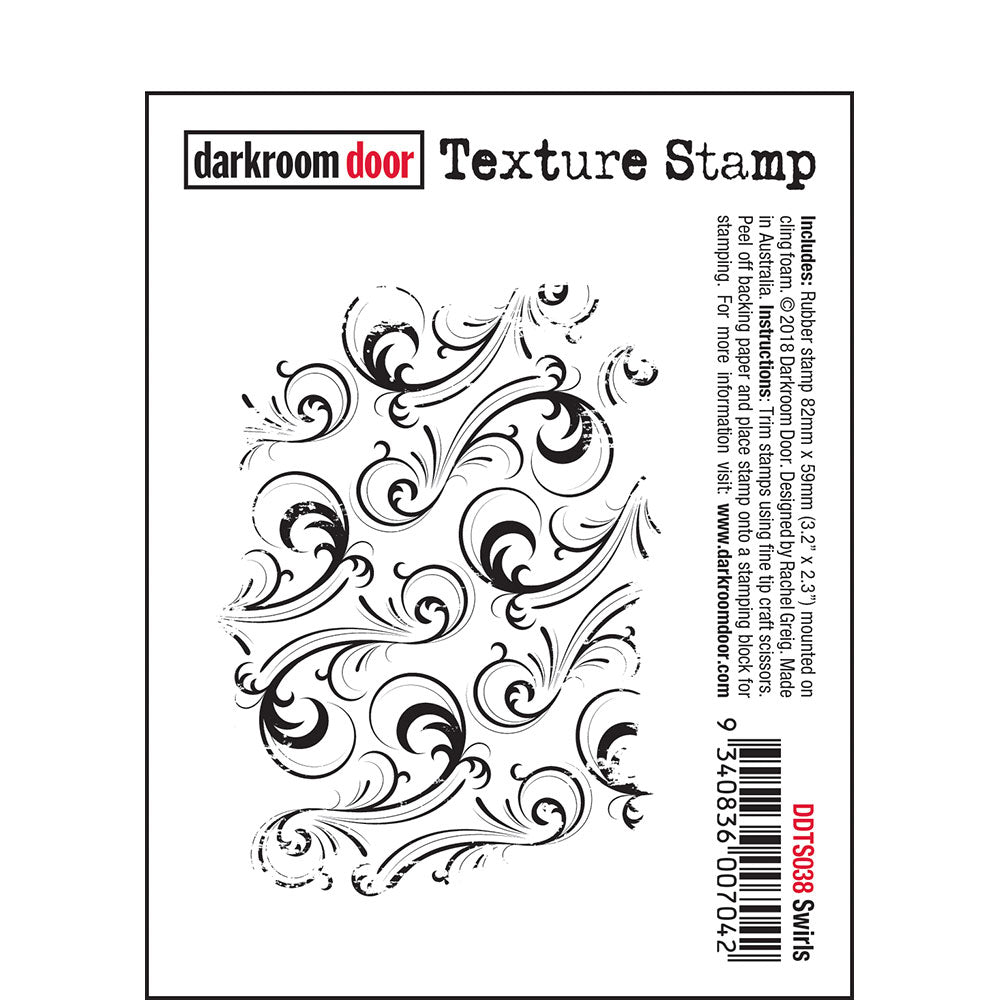 Darkroom Door Stamp Texture - Swirls