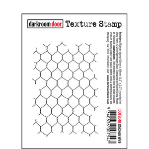 Darkroom Door Stamp Texture - Chicken Wire