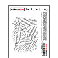 Darkroom Door Stamp Texture - Torn Text

