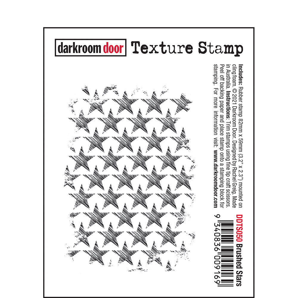 Darkroom Door Stamp Texture - Brushed Stars