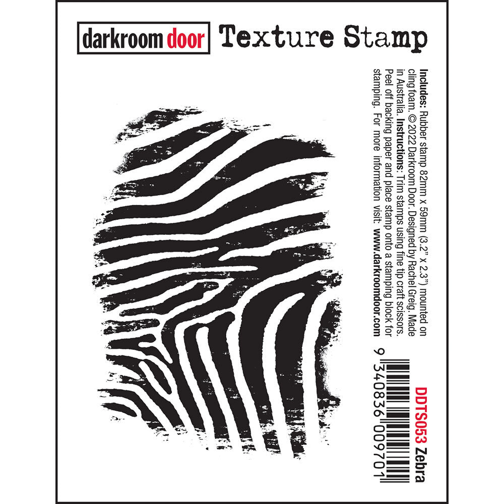 Darkroom Door Stamp Texture - Zebra