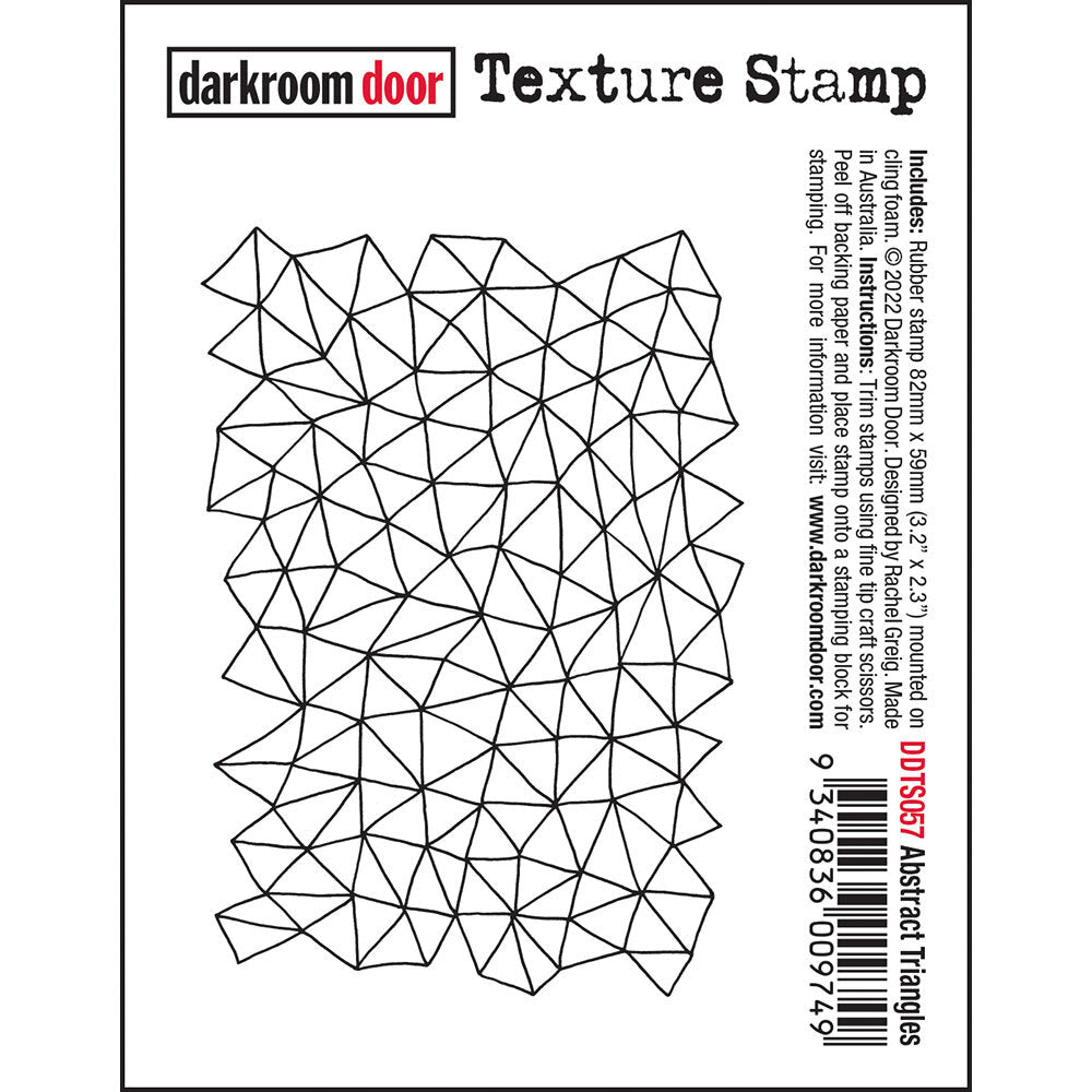 Darkroom Door Stamp Texture - Abstract Triangles