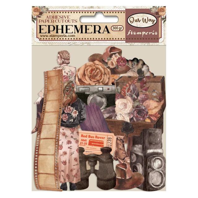 Stamperia Ephemera Adhesive Paper Cut Outs: Our Way