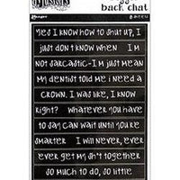 Dylusions Stickers - Bigger Back Chat Black