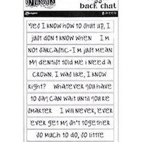 Dylusions Stickers - Bigger Back Chat White