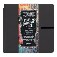 Dylusions Journal - Square 8.75" X 9" Black  Paper