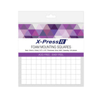 X-Press it Foam Mounting Squares - 12mm / 144pcs