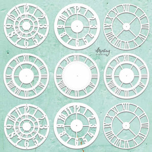 Mintay Chipboard 12" x 12" - Clocks Set