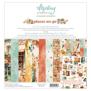 Mintay Paper Pack 12" x 12" - Places We Go