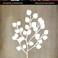Paper Rose Die - Baby Blue Large Eucalyptus Branch