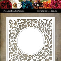 Paper Rose Die - Amberley Floral Square