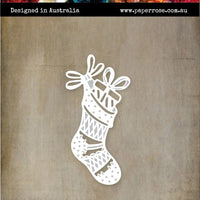 Paper Rose Die - Christmas Stocking