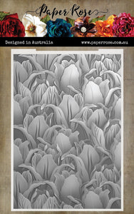 Paper Rose Embossing Folder 5" x 7" - 3D Tulips