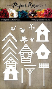 Paper Rose Die set - Bird Houses