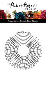 Paper Rose Stamp Set - Radial Habit Tracker