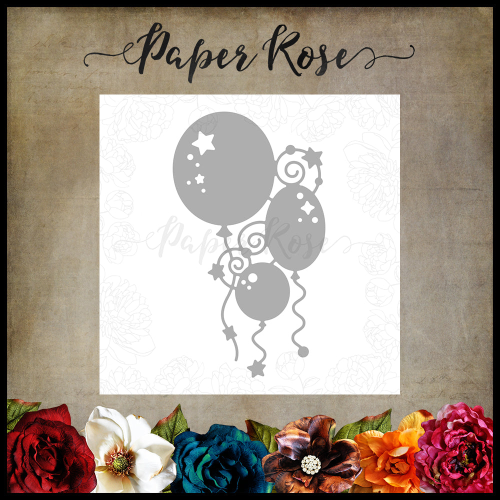 Paper Rose Die - Bunch of Balloons