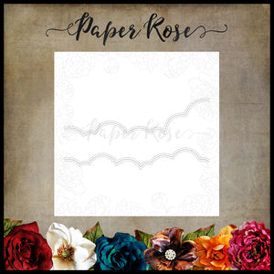 Paper Rose Die set - Cloud Borders