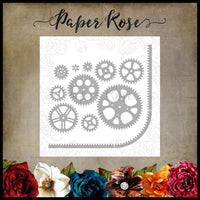 Paper Rose Die set - Cogs & Track