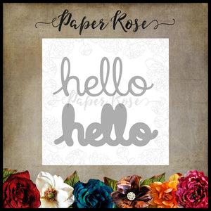 Paper Rose Die set - Hello Layered