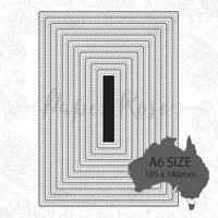 Paper Rose Die Set - Stitched Rectangles Australia