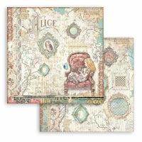 Stamperia Paper Pack 8" x 8" - Alice Through The Looking Glass
