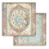 Stamperia Paper Pack 8" x 8" - Alice Through The Looking Glass