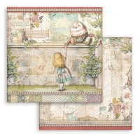 Stamperia Paper Pack 8" x 8" - Alice Through The Looking Glass
