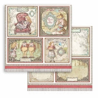 Stamperia Paper Pack 8" x 8" - Alice Through The Looking Glass