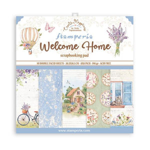 Stamperia Paper Pack 8" x 8" - Create Happiness: Welcome Home